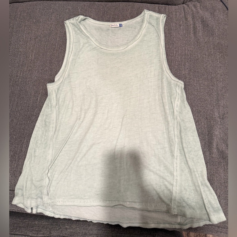 Yarn & Sea Green Racerback Tank Top Size XL
